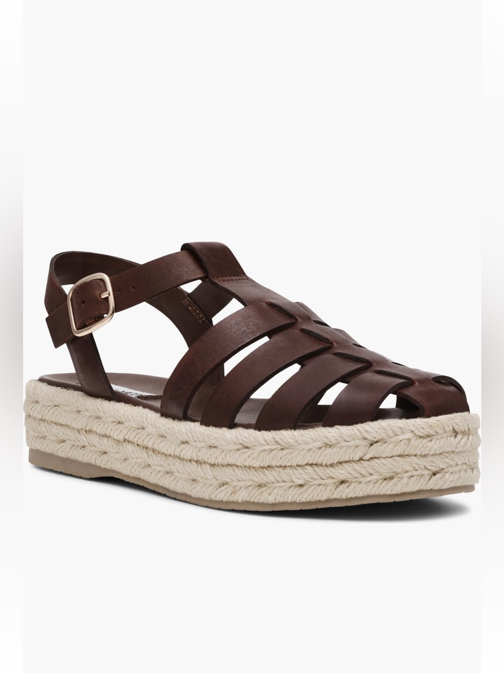 STEVE MADDEN ❤️🔥 MARLIN FISHERMAN ESPADRILLE IN BROWN NWT SIZE 9.5